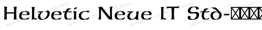 Helvetic Neue lT Std字体转换